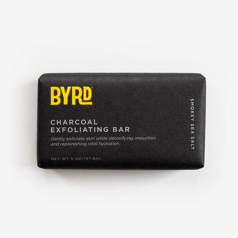 BYRD - ACTIVATED CHARCOAL EXFOLIATING BAR